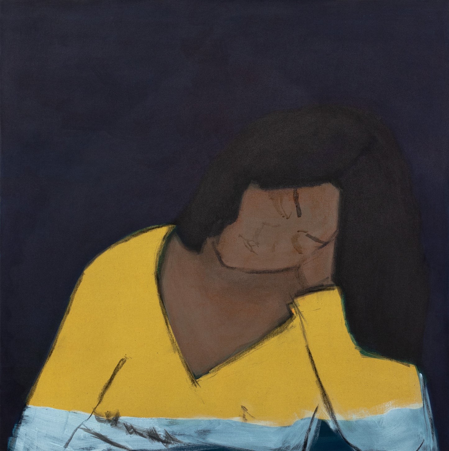 Eglė Gineitytė "Moteris geltonu drabužiu, pagal Antano Samuolio tapybos darbą" / "A Woman In Yellow, After Painting By Antanas Samuolis" 2020